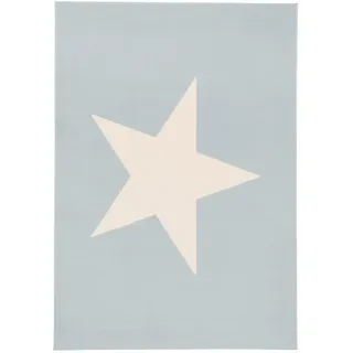 Pergamon Kinder, Blau, Textil, Abstrakt, 80x160 cm, Teppiche & Böden, Teppiche, Teppich Kinderzimmer