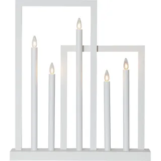 Star Trading Star Trading, Kerzenständer, Kerzenstnder Frame 5-flammig, weiß