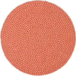 myfelt Wollteppich Lea Filzkugelteppich rund, 100% reine Schurwolle, in verschiedenen Größen erhältlich Ø 250 cm