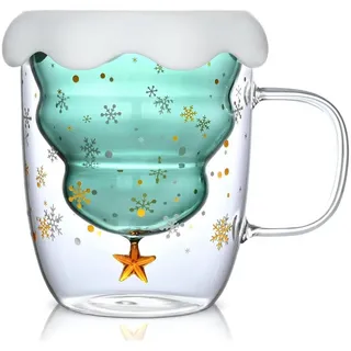 LuxusKollektion Tasse Süße Weihnachtstasse Geschenk Glühweintassen 300ml Grinch Tasse beige