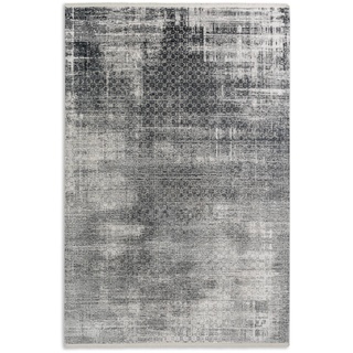 SCHÖNER WOHNEN-Kollektion Webteppich Vision 133 x 190 cm Mischgewebe Grau Anthrazit