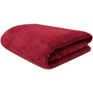 ZOLLNER Kuscheldecke 150 x 200 cm Rot