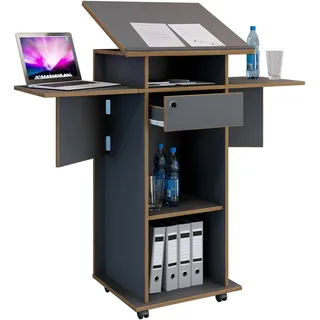VCM Stehpult Salia M« grau, 60x127.8x44 cm