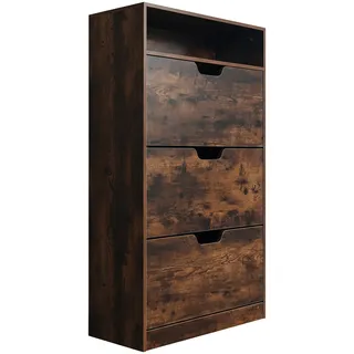Relaxdays Schuhschrank, Verschiedene Größen, Schuhaufbewahrung, schmaler Schuhkipper, Flur, Schuhkommode, Farbwahl