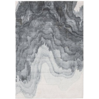 Teppich Mara, benuta, rechteckig, Höhe: 6 mm, Kunstfaser, Berber, Ethno-Style, Wohnzimmer grau 80 cm x 150 cm x 6 mm