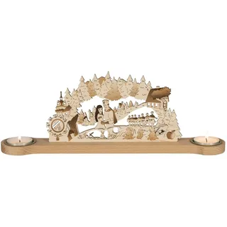 Saico GmbH Seiffen Lichterbogen Lichterbogen Mini-Lichterbogen "DEFA-Schneewittchen" mit Brücke