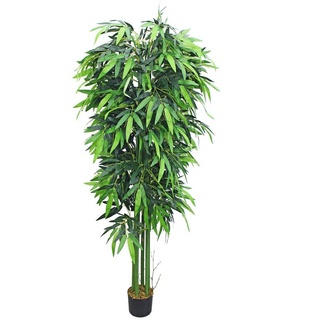 Kunstpflanze »Bambus Groß Kunstpflanze Künstliche Pflanze Kunstbaum Deko Baum 210cm Decovego«, Decovego