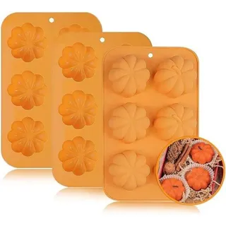 Famanu Silikonformen Set 3D Kürbis und Ahornblatt - Halloween und Thanksgiving