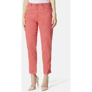 STOOKER WOMEN 5-Pocket-Jeans Nizza Twill Tapered Fit Casual Clean Wash Twill Coloured Mit Seitlichem Gummibund. für Damen orange 38