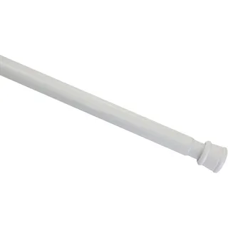 GARDINIA Spannstange, Metall-Stange, Ausziehbar, ohne Bohren und Schrauben, Ø 23/26 mm, Länge 90-140 cm, Weiß