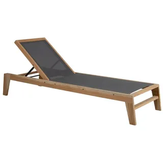 Brafab Elati Gartenliege Teak/Textilene - Natur