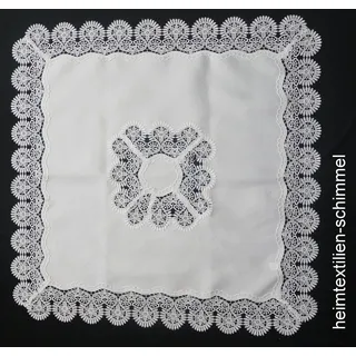 SPITZE Tischdecke Tischdeckchen Deckchen Mitteldecke ALLZEIT Jacquard 85x85cm