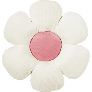 Magma Heimtex Kissenbezug Minnie 50 x 50 cm Elfenbein/Rosa/Weiß