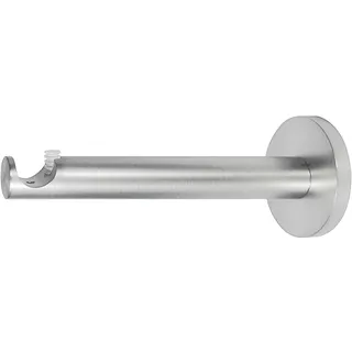 Buchheister Wandträger Edelstahloptik - silber