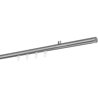 ONDECO Vorhangstange Match 1-läufig Ø 20 mm 260 cm Edelstahl-Optik