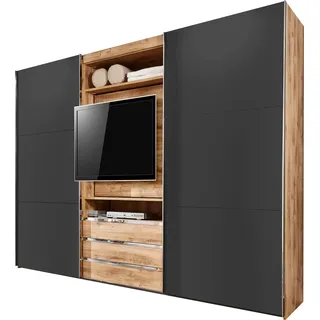 WIMEX Schwebetürenschrank Magic by fresh to go 300 x 216 x 65 cm Grau/Beige