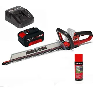 Einhell Akku-Heckenschere ARCURRA 18/55 Akku 4.0 Ah, Ladegerät 18V + Pflegespray
