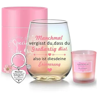 LuxusKollektion Weinglas Personalisierte Weingläser Beste Freundin Dankeschön rosa