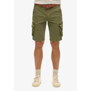 Superdry Cargobermudas CORE CARGO SHORT Straight Fit, mit Reißverschluss und 1-Knopf-Verschluss, knielang grün 28