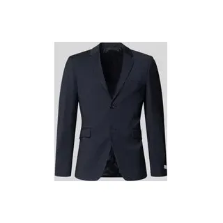 Slim Fit 2-Knopf-Sakko mit Pattentaschen Modell 'JAMIE', Marine, 52