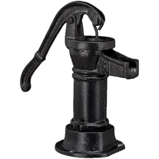 Relaxdays Deko Pumpe 22,5 cm Schwarz