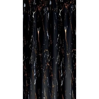 Textil Duschvorhang Black Stone Marmor Schwarz 200x200 cm inkl. Duschvorhangringe inkl. Beschwerung