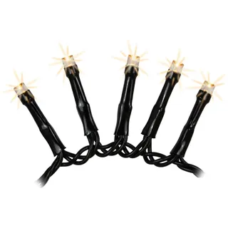 hellum LED Lichterkette außen Stecker, 384 LED warmweiß, beleuchtet 7,66m | Lichterkette außen Strom warmweiß im Cluster-Design, Kabel schwarz, für Weihnachtsbaum, Garten, Terrasse, Balkon <59lm 576832
