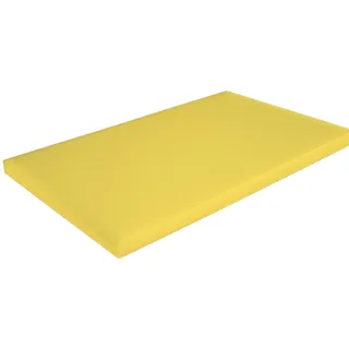 Gastro Schneidebrett aus Kunststoff PP – Hygienisches Profi-Schneidbrett in Verschiedenen Farben und Größen (500x300x20 mm & 600x400x20 mm) HACCP Hackbrett Küchenbrett (Gelb, 500 * 300)