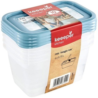 KEEEPER Gefrierdosen-Set Mia "Magic Ice" 4x 0,75 Liter