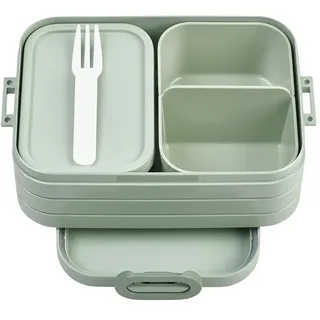 Mepal Bento-Lunchbox To Go  Take a Break , grün , Kunststoff , Maße (cm): B: 12 H: 6,5