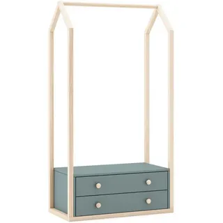 CaliCosy Schrank, Grün 80/40/170 cm