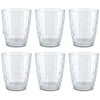 Peill+Putzler Germany 6er Set Trinkgläser, 340 ml Volumen, klare Trinkbecher, Wassergläser, Coctailgläser, spühlmaschinengeeignet & pflegeleicht