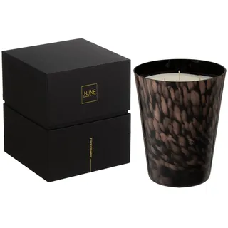 J-line Duftkerze Duftkerze Noa Duft Sandelholz Schwarz/Gold, in dekorativer Geschenkverpackung