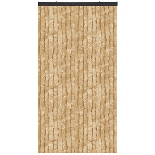 arsvita Flauschvorhang 100x220cm ( Beige perfekter Insekten- und Sichtschutz für Ihre Balkon- und Terrassentür, viele Farben