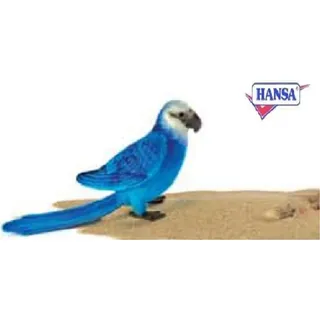 Hansa Toy 6790 Papagei Ara blau 27 cm Kuscheltier Stofftier Plüschtier