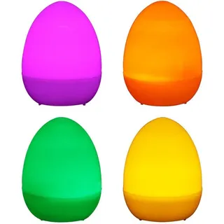 Yusat 12 Stück LED-Ostereier-Licht, Kunststoff, leuchtet im Dunkeln, eier, künstliche Eier, batteriebetriebene LED-Kerze, flammenloses Teelicht für party, Schlafzimmer, Dekoration