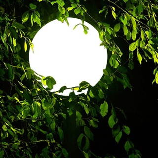 s.luce Globe Hänge-Kugellampe für Innen & Außen IP54 Außenhängeleuchte Rund & Weiß, Größe:Ø 30cm