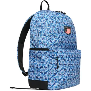 Superdry Damen Classic Patch Montana Rucksack Marineblau Geo 1SIZE