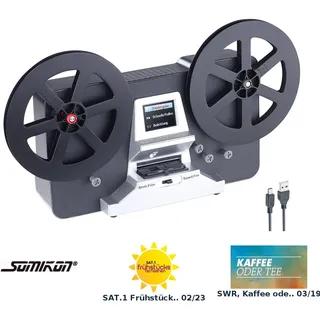 Somikon HD-XL-Film-Scanner & -Digitalisierer für Super 8 & 8 mm, bis 7'-Rollen