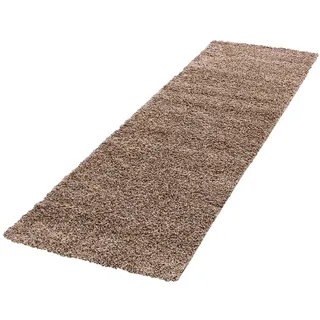 Ayyildiz Life Shaggy 1500 Hochflorteppich 80 x 150 mokka