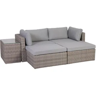 Greemotion Loungeset Olea Rattan Lounge Set mit Tisch