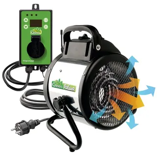 Bio Green BioGreen Gewächshausheizung Palma mit digitalem Thermostat | Einstellbereich -50 bis +99°C