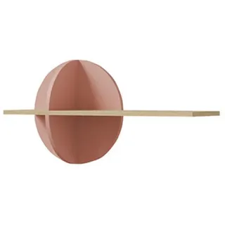 Deine Möbel 24 Wandregal, Eiche, Rosa, Holzwerkstoff, 80x45x24 cm, Kinderzimmer & Jugendzimmer, Kindermöbel, Kinderregale