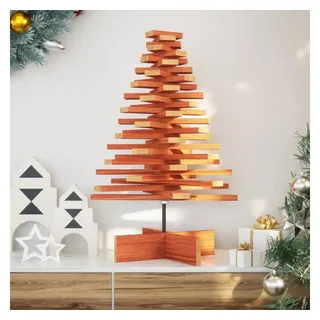 vidaXL Weihnachtsbaum Holz zum Schmücken Braun 80 cm