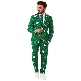 Opposuits Partyanzug Festivity Green Anzug, Cooler Anzug für die Weihnachtsfeier grün 50