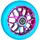 Spy7 Stunt-Scooter Rolle 110mm Abec11 Splash Pink/Pu Türkis Rosa/Türkis