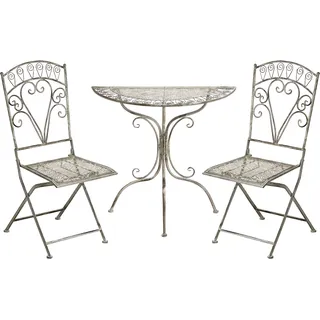 Beliani Bistro Set 3-tlg. Grau