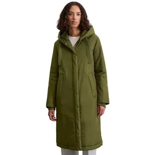 Marc O'Polo Wintermantel aus recyceltem Polyester-Twill grün XS (34)