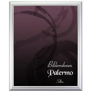 Einzelrahmen Bilderrahmen Palermo, (1 Stück), 40x40 cm, Silber, Holz silberfarben 40 cm x 40 cm