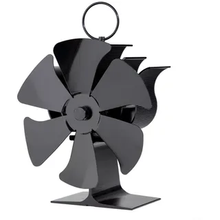 Ofenventilator, Kaminventilator, 6 Flügel, Ofenventilator, kein Betrieb, Ofenventilator, Kaminventilator für Holz/Holzofen/Kamin